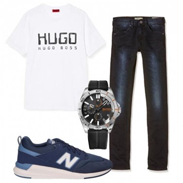 Outfit Jeans skinny Nero Uomo: 1 Outfit Uomo | Bantoa