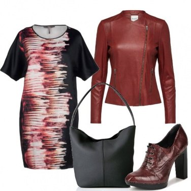 Outfit Chiodo rosso