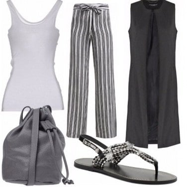 Outfit Grigio&bianco