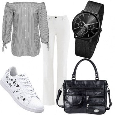 Outfit Stelle sulle sneakers