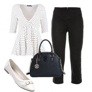 Outfit Camicia a pois