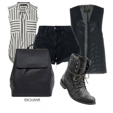 Outfit La camicia a righe