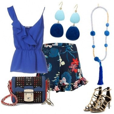 Outfit Short a fiori