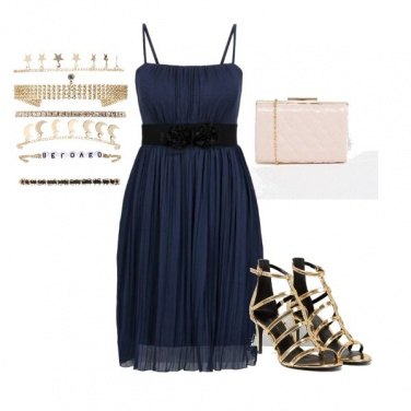 Outfit Cerimonia in oro