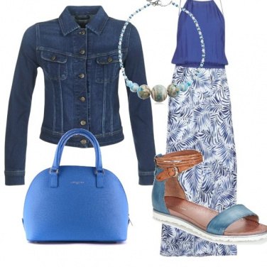 Outfit Blu basic...tutto Spartoo