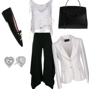 Outfit Bianco e nero