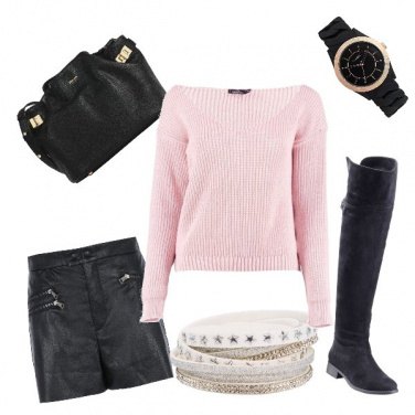 Outfit Pantaloncini neri