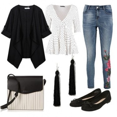Outfit Righe e pois