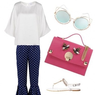 Outfit Shopping a pois
