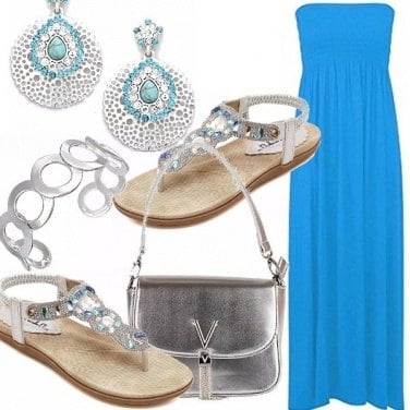 Outfit Argento marino