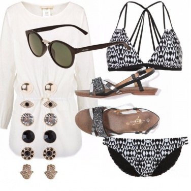 Outfit Il fascino del bianco e nero