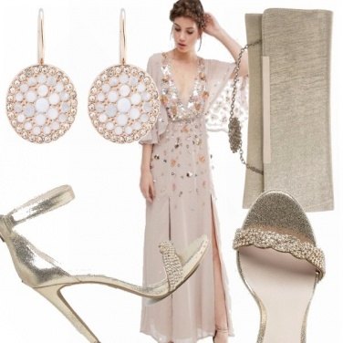 Outfit Cerimonia color oro!