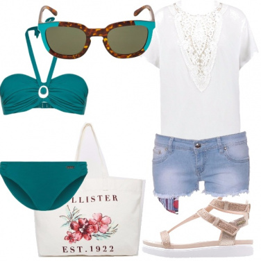 Outfit Short in denim