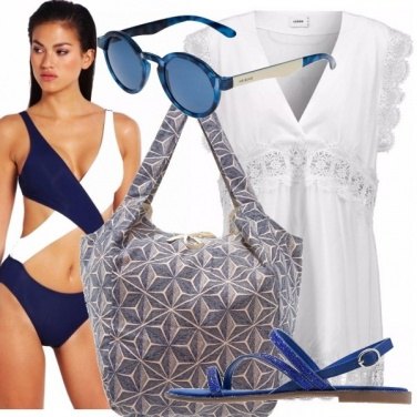 Outfit Onde blu