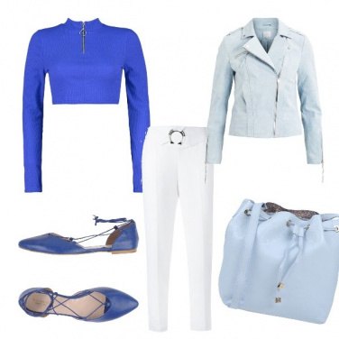 Outfit Blu sfumato