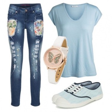 Outfit T-shirt e jeans