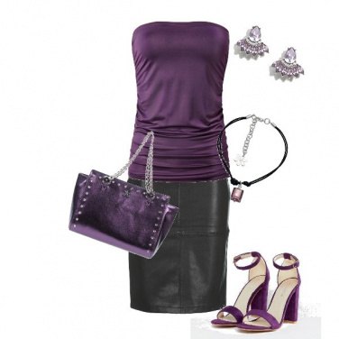 Outfit Intrigante in viola