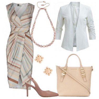 Outfit Righe in ufficio