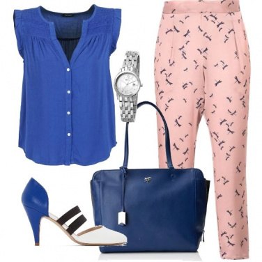 Outfit Ufficio in blu