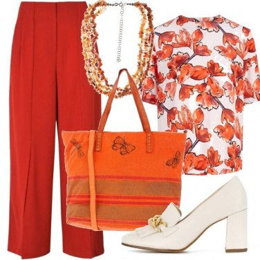 Outfit Ufficio in colori caldi