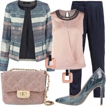 Outfit Quadrati rosa