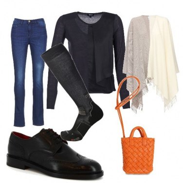 scarpe stringate con calzini