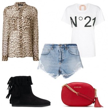 Outfit La camicia animalier