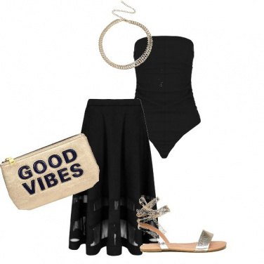 Outfit Black & gold