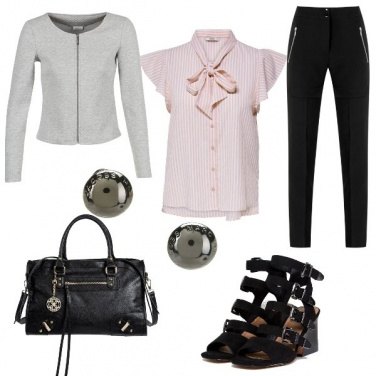 Outfit La camicia rosa