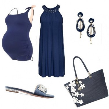 Outfit Dolce attesa guardando il mare