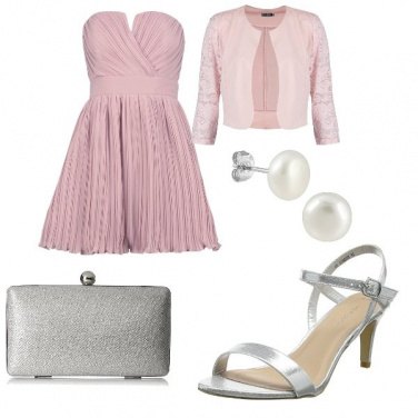 Outfit Cerimonia in rosa