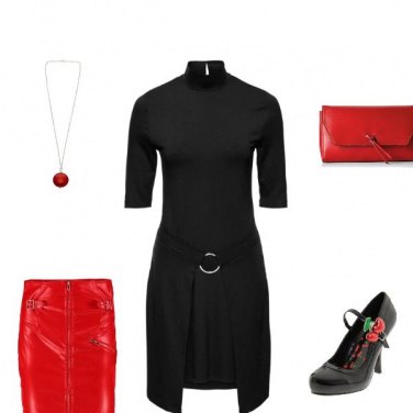 Outfit Rouge noir