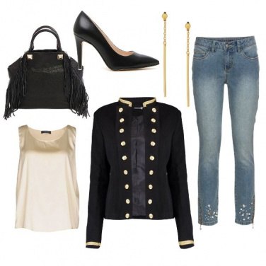 Outfit Military chic