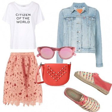 Outfit Colorful in skirt