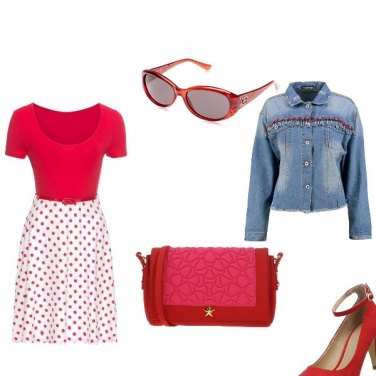 Outfit Signora in rosso
