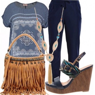 Outfit Hippy blu