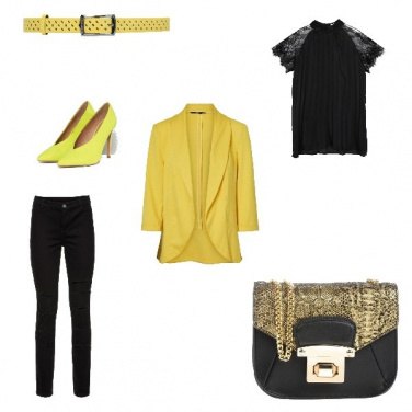 Outfit Mercoledì giallo