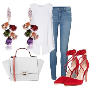 Outfit Rosso in ufficio