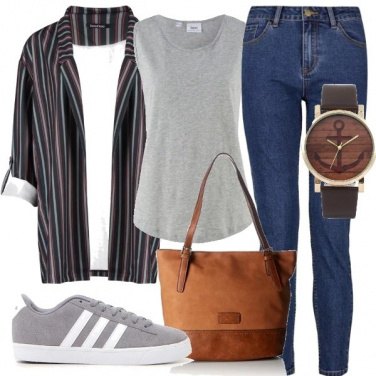 Outfit Urban a righe