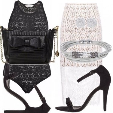 Outfit Top e gonna a tubino