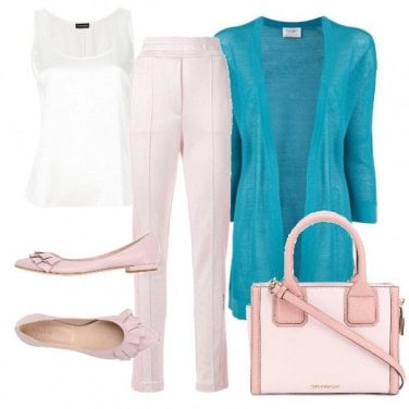 Outfit Il pantalone rosa