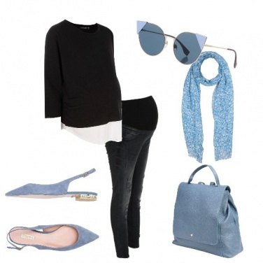 Outfit Fiocco azzurro