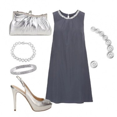 Outfit Grigio e argento