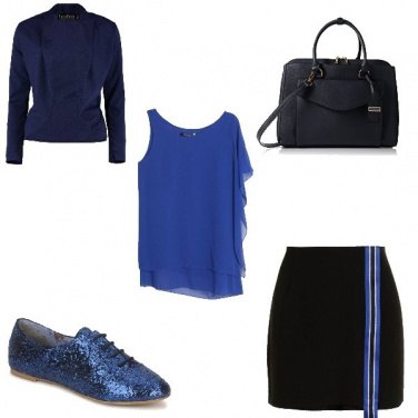 Outfit Nero Blu