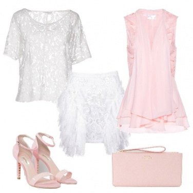 Outfit Pizzo e balze