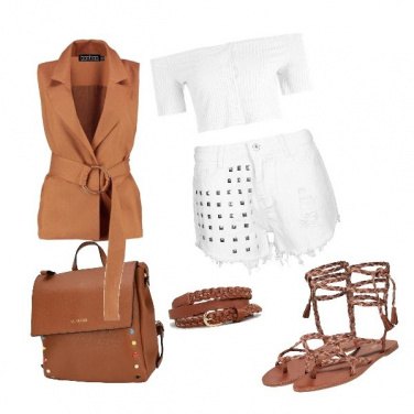 Outfit Lo shorts bianco