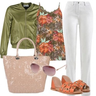 Outfit Giacca verde oliva