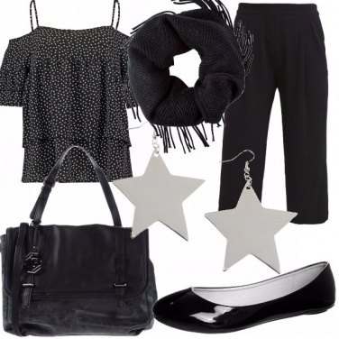 Outfit A stelle e a pois