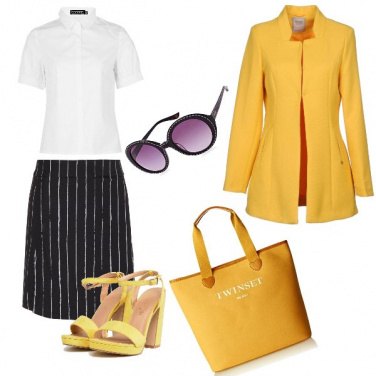 Outfit La gonna gessata