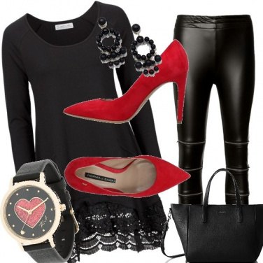 Outfit In Red details